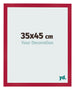Cornice 35x45cm Rosso MDF Bologna Davanti Dimensione | Yourdecoration.it