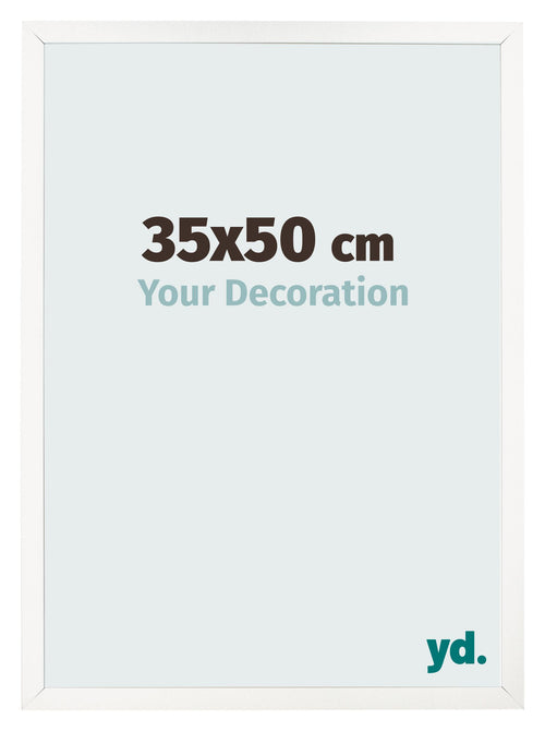 Cornice 35x50 cm Bianco Lucente MDF Bologna Davanti Dimensione | Yourdecoration.it