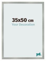 Cornice 35x50cm Alluminio Spazzolato MDF Bologna Davanti Dimensione | Yourdecoration.it