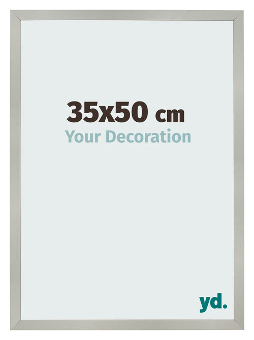 Cornice 35x50cm Argento Opaco MDF Bologna Davanti Dimensione | Yourdecoration.it