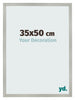 Cornice 35x50cm Argento Opaco MDF Bologna Davanti Dimensione | Yourdecoration.it