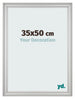 Cornice 35x50cm Argento Opaco MDF Lazio Davanti Dimensione | Yourdecoration.it