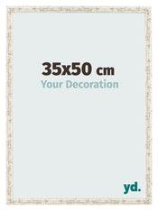 Cornice 35x50cm Bianco Vintage MDF Bologna Davanti Dimensione | Yourdecoration.it