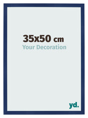 Cornice 35x50cm Blu Scuro Spazzato MDF Bologna Davanti Dimensione | Yourdecoration.it