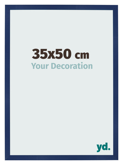 Cornice 35x50cm Blu Scuro Spazzato MDF Bologna Davanti Dimensione | Yourdecoration.it