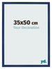 Cornice 35x50cm Blu Scuro Spazzato MDF Bologna Davanti Dimensione | Yourdecoration.it