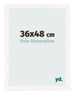 Cornice 36x48 cm Bianco Lucente MDF Bologna Davanti Dimensione | Yourdecoration.it