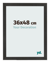 Cornice 36x48 cm Nero Opaco MDF Bologna Davanti Dimensione | Yourdecoration.it