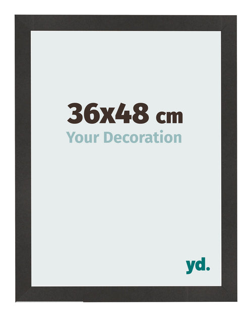 Cornice 36x48 cm Nero Opaco MDF Bologna Davanti Dimensione | Yourdecoration.it