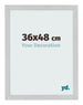 Cornice 36x48cm Acciaio Inox MDF Bologna Davanti Dimensione | Yourdecoration.it