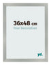 Cornice 36x48cm Alluminio Spazzolato MDF Bologna Davanti Dimensione | Yourdecoration.it