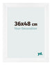 Cornice 36x48cm Bianco Vintage MDF Pisa Davanti Dimensione | Yourdecoration.it