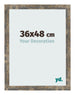 Cornice 36x48cm Blu Oro Fondente MDF Bologna Davanti Dimensione | Yourdecoration.it