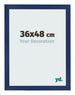 Cornice 36x48cm Blu Scuro Spazzato MDF Bologna Davanti Dimensione | Yourdecoration.it