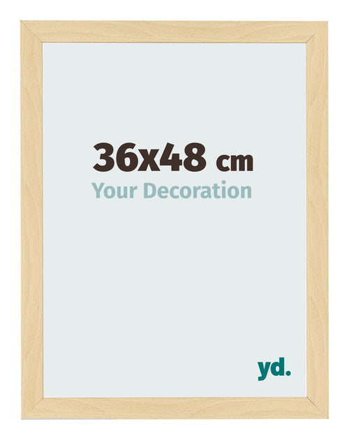 Cornice 36x48cm Faggio Decorativo MDF Bologna Davanti Dimensione | Yourdecoration.it
