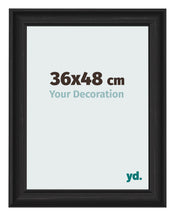 Cornice 36x48cm Grana Di Legno Nero MDF Lazio Davanti Dimensione | Yourdecoration.it