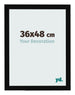 Cornice 36x48cm Nero Lucente MDF Bologna Davanti Dimensione | Yourdecoration.it