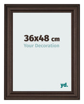 Cornice 36x48cm Quercia Scura MDF Lazio Davanti Dimensione | Yourdecoration.it