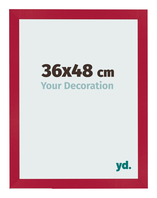 Cornice 36x48cm Rosso MDF Bologna Davanti Dimensione | Yourdecoration.it