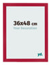 Cornice 36x48cm Rosso MDF Bologna Davanti Dimensione | Yourdecoration.it