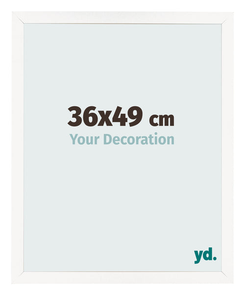 Cornice 36x49 cm Bianco Lucente MDF Bologna Davanti Dimensione | Yourdecoration.it