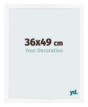 Cornice 36x49 cm Bianco Opaco MDF Bologna Davanti Dimensione | Yourdecoration.it