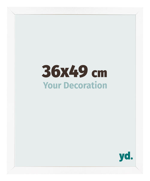 Cornice 36x49 cm Bianco Opaco MDF Bologna Davanti Dimensione | Yourdecoration.it