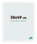 Cornice 36x49 cm Bianco Opaco MDF Bologna Davanti Dimensione | Yourdecoration.it