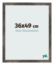 Cornice 36x49 cm Metallo Ossidato MDF Bologna Davanti Dimensione | Yourdecoration.it