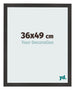 Cornice 36x49 cm Nero Opaco MDF Bologna Davanti Dimensione | Yourdecoration.it
