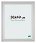 Cornice 36x49cm Argento Opaco MDF Lazio Davanti Dimensione | Yourdecoration.it