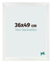 Cornice 36x49cm Bianco Vintage MDF Pisa Davanti Dimensione | Yourdecoration.it