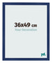 Cornice 36x49cm Blu Scuro Spazzato MDF Bologna Davanti Dimensione | Yourdecoration.it