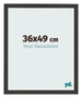 Cornice 36x49cm Grana Di Legno Nero MDF Bologna Davanti Dimensione | Yourdecoration.it