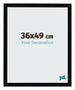 Cornice 36x49cm Nero Lucente MDF Bologna Davanti Dimensione | Yourdecoration.it