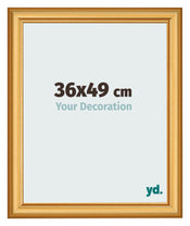 Cornice 36x49cm Oro Opaco MDF Lazio Davanti Dimensione | Yourdecoration.it