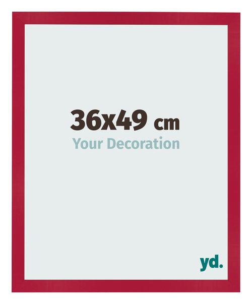 Cornice 36x49cm Rosso MDF Bologna Davanti Dimensione | Yourdecoration.it