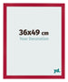Cornice 36x49cm Rosso MDF Bologna Davanti Dimensione | Yourdecoration.it