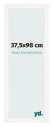Cornice 37 5x98 cm Bianco Lucente MDF Bologna Davanti Dimensione | Yourdecoration.it