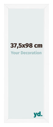 Cornice 37 5x98 cm Bianco Opaco MDF Bologna Davanti Dimensione | Yourdecoration.it