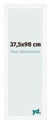 Cornice 37 5x98 cm Bianco Opaco MDF Bologna Davanti Dimensione | Yourdecoration.it