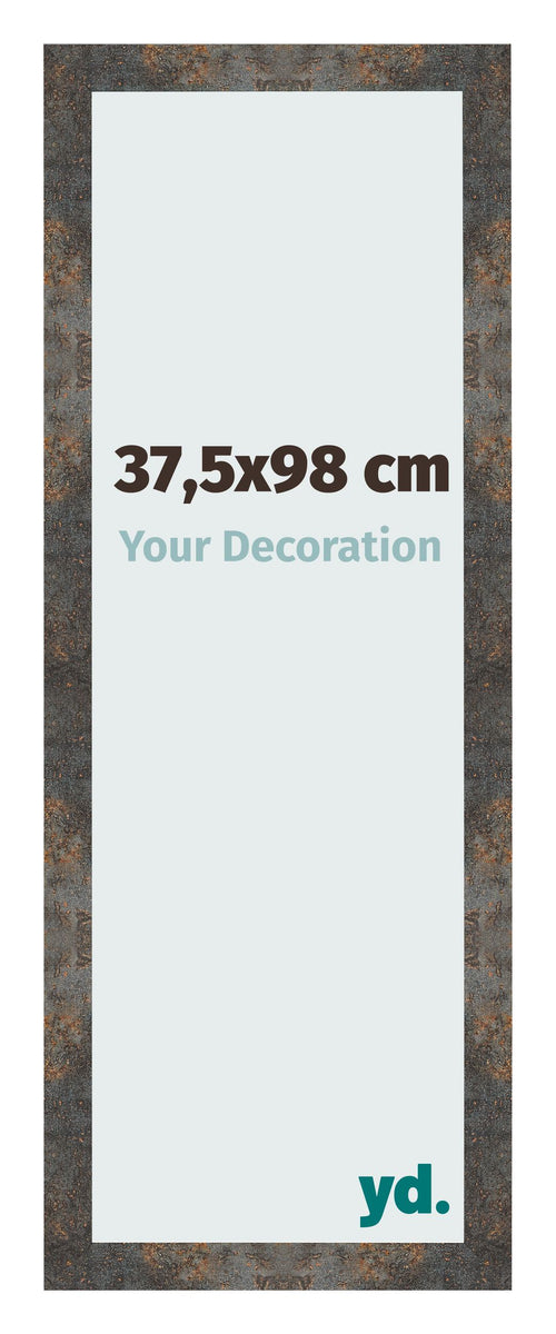 Cornice 37 5x98 cm Metallo Ossidato MDF Bologna Davanti Dimensione | Yourdecoration.it