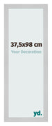 Cornice 37 5x98cm Acciaio Inox MDF Bologna Davanti Dimensione | Yourdecoration.it