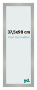 Cornice 37 5x98cm Alluminio Spazzolato MDF Bologna Davanti Dimensione | Yourdecoration.it
