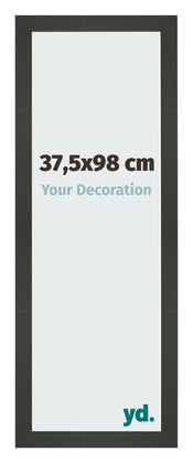 Cornice 37 5x98cm Antracite MDF Bologna Davanti Dimensione | Yourdecoration.it