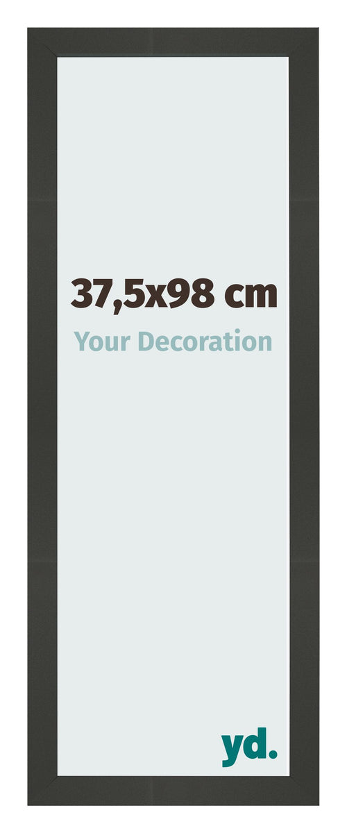 Cornice 37 5x98cm Antracite MDF Bologna Davanti Dimensione | Yourdecoration.it
