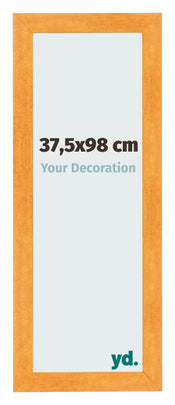 Cornice 37 5x98cm Arancione MDF Pisa Davanti Dimensione | Yourdecoration.it