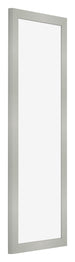 Cornice 37 5x98cm Argento Opaco MDF Bologna Davanti Obliquo | Yourdecoration.it