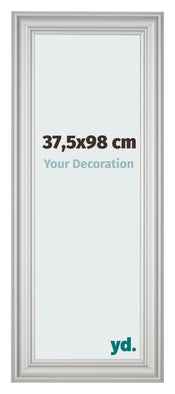 Cornice 37 5x98cm Argento Opaco MDF Lazio Davanti Dimensione | Yourdecoration.it