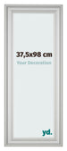 Cornice 37 5x98cm Argento Opaco MDF Lazio Davanti Dimensione | Yourdecoration.it